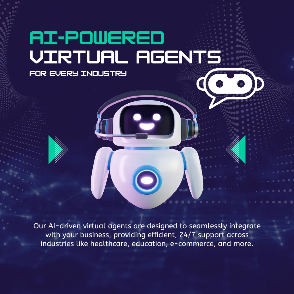 AI-powered virtual agent interface for customer support